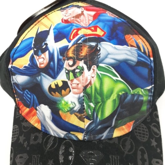 JUSTICE LEAGUE Trio Youth DC Comics Adjustable Hat - Picture 5 of 7